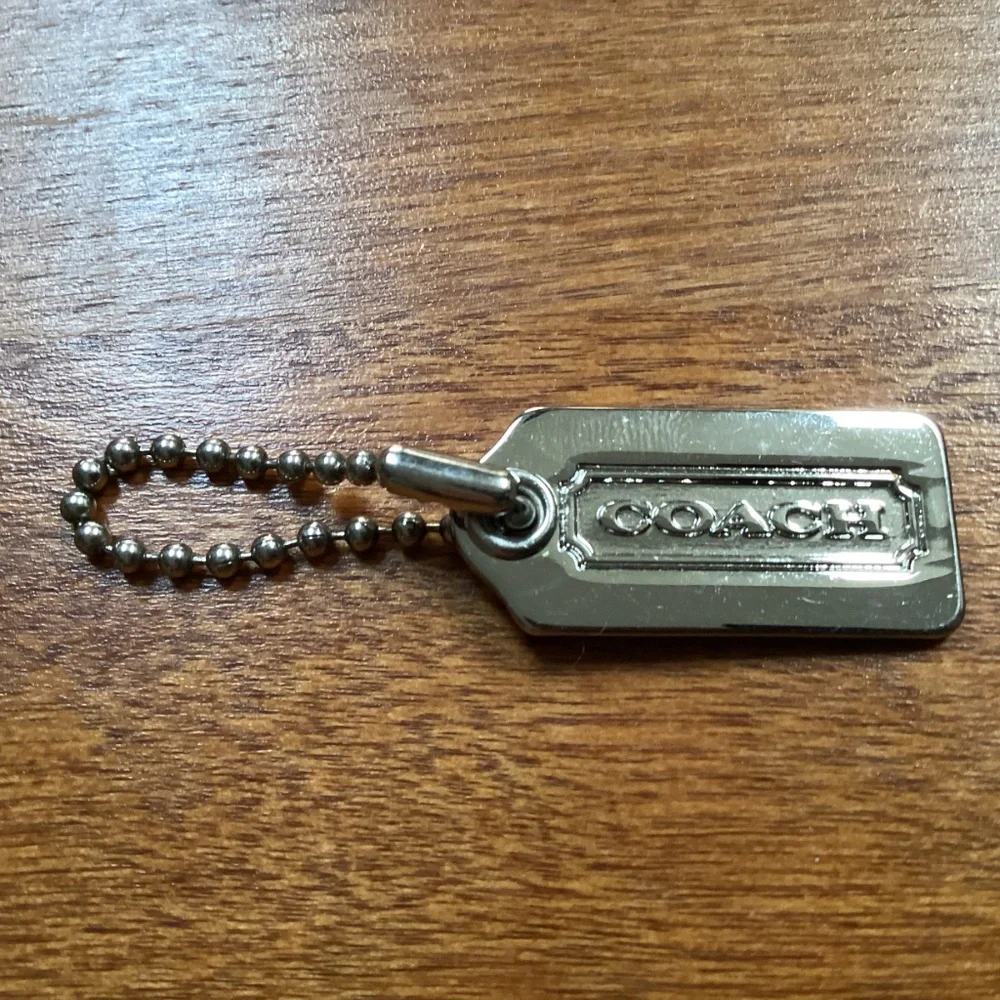 Coach Metal Bag Tag/Hang Tag 1.25”x 0.5”